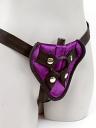 Purple Velvet Vibrating Harness